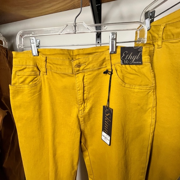 Women's Skinny Jeans in Mustard Yellow - Ethyl - Picture 6 of 16